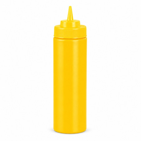 Squeezer souple jaune 1 embout, plastique BPA free  H195mm 350ml - 6 unités