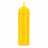 Squeezer souple jaune 1 embout, plastique BPA free  H195mm 350ml - 6 unités