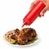 Squeezer souple rouge 1 embout, plastique BPA free  H195mm 350ml - 6 unités