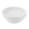 Combo Bol CookShow verre opale + Couv en plastique PP Ø105mm H50 mm - 36 unités