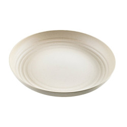 Huskly assiette remployable composite beige -diam 220mm h30mm - 6 unités