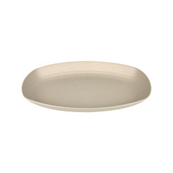 Assiette ovale Huskly réemployable en composite beige 290x180, H32 mm - 48 unités