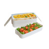 Huskly bento box 3 comp remployable composite beige  -900ml - 20 unités