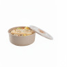 Huskly bol reutilisable en composite beige avec couvercle pp 300ml - 40 unités