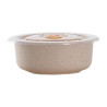 Huskly bol reutilisable en composite beige avec couvercle pp 900ml - 20 unités