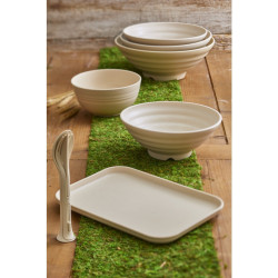 Huskly bol remployable composite beige -1300ml - 12 unités