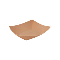 Barquette Bateau kraft réutilisable 160x120, H30 mm - 10 unités