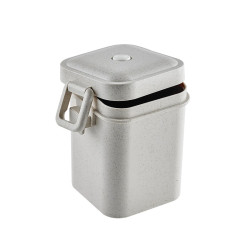 Huskly pot Ã  soupe + couvercle remployable composite beige -600ml - 25 unités