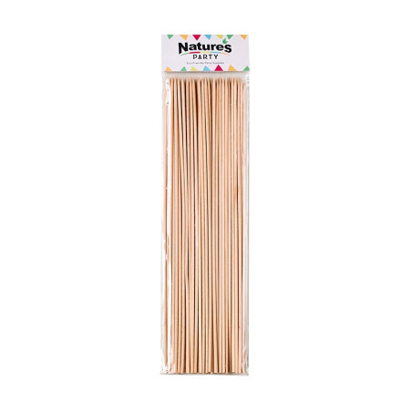Brochette bambou ronde 30 cm - 50 unités