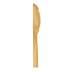 Couteau bambou "Bambi" 16 cm - 8 unités
