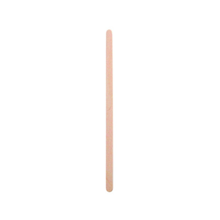 Spatule à café bois à bouts arrondis 0,5 x 0,1 x 11 cm - 50 unités