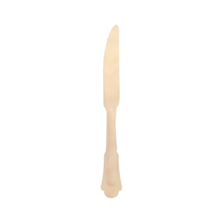 Couteau bois "Baroc Timber" 20,5 cm - 12 unités