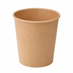 Pot carton kraft brun chaud...