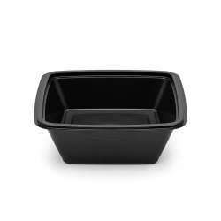 Saladier PET carré noir 750...