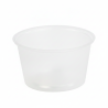 Pot PP transparent rond 110 ml Diam: 7 cm 7,03 x 5,2 x 4,3 cm - 100 unités