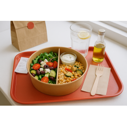 Pot PP transparent rond 110 ml Diam: 7 cm 7,03 x 5,2 x 4,3 cm - 100 unités
