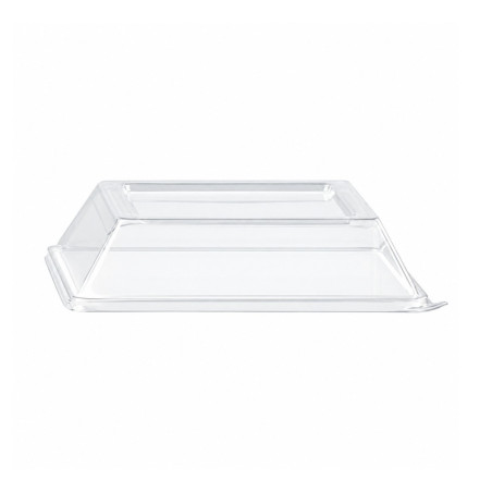 Couvercle PET transparent 13,2 x 13,2 x 3,1 cm - 50 unités