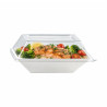 Couvercle PET transparent 13,2 x 13,2 x 3,1 cm - 50 unités