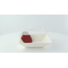 Couvercle PET transparent 13,2 x 13,2 x 3,1 cm - 50 unités