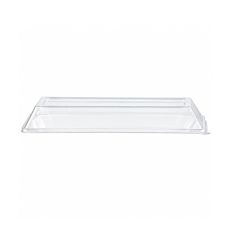 Couvercle PET transparent 26,2 x 13,2 x 3,3 cm - 50 unités