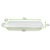 Couvercle PET transparent 26,2 x 13,2 x 3,3 cm - 50 unités