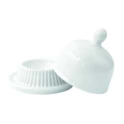 Mini cloche en porcelaine blanche