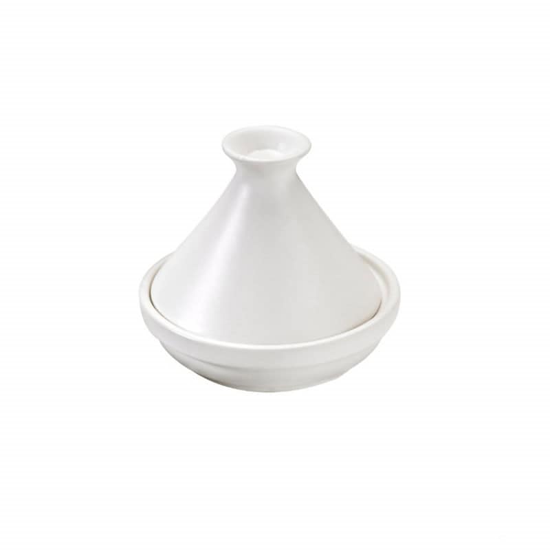 Mini tajine en porcelaine blanche