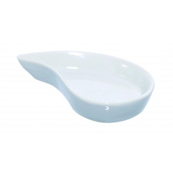 Mini plat en porcelaine blanche