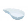 Mini plat en porcelaine blanche