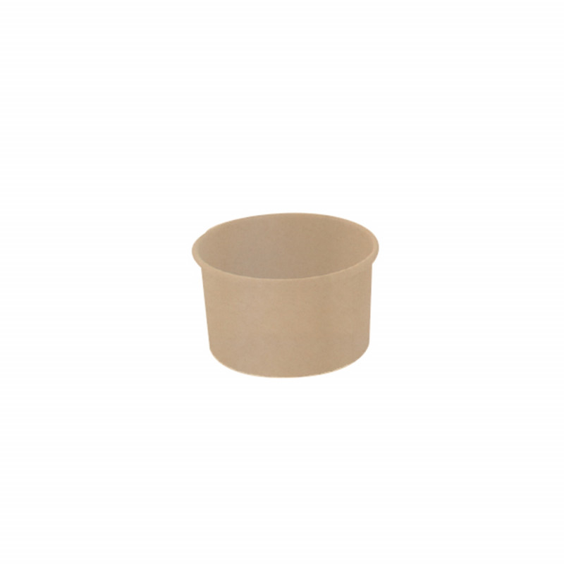 Pot carton fibre de bambou chaud et froid 180 ml Diam: 9 cm 9 x 7,5 x 5,8 cm - 50 unités