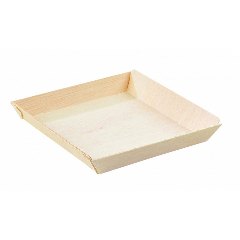Barquette carrée en bois "Samouraï"