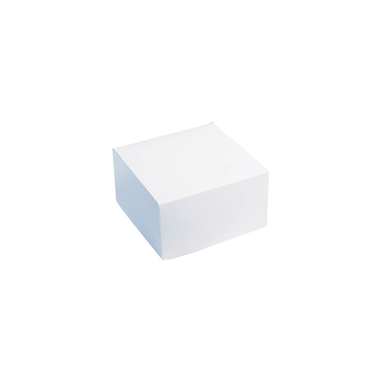 Boîte pâtissière carton blanche 22 x 22 x 8 cm - 50 unités