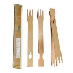 Baguette fourchette bois pour débutant emballée par paire