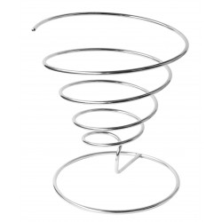 Support inox forme de cône spirale