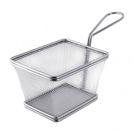 Mini panier friteuse métal rectangulaire Mini panier friteuse métal rectangulaire