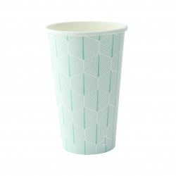 Gobelet Carton Decor "Leaf" 470Ml/16Oz