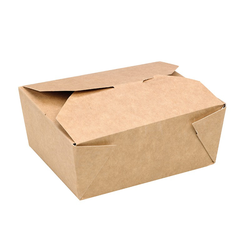 Boîte repas carton kraft 550 ml 11 x 9 x 5 cm - 50 unités