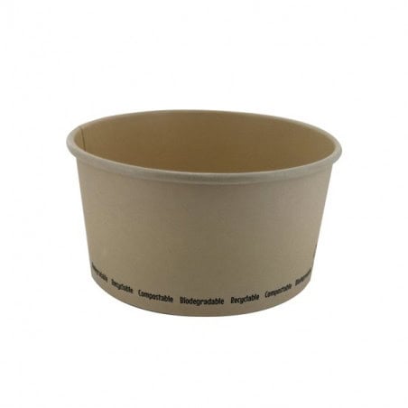 Saladier Rond Carton Fibre De Bambou Pla