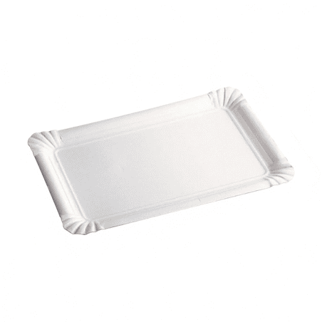 Assiette Carton Blanc 100X160Mm