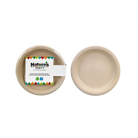 Assiette Pulpe Brune 255Mm