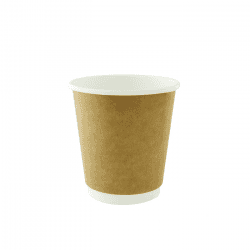 Gobelet Kraft Et Blanc Carton Pla 230Ml/8Oz