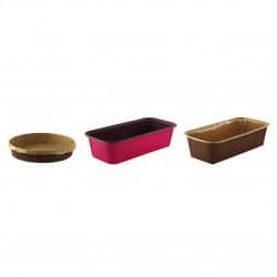 Moule de cuisson papier kraft rond Par 80 unités L: 18 cm x l: 16,5 cm x H: 3,5 cm x P: 8,66 g