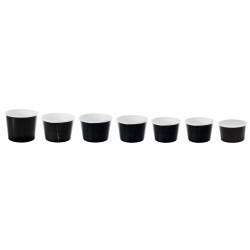 Pot carton noir chaud et froid Par 50 unités L: 9,5 cm x l: 7,2 cm x H: 6,2 cm x P: 6,9 g