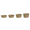 Saladier rond en carton kraft "Buckaty" Par 45 unités L: 15 cm x l: 12,8 cm x H: 6 cm x P: 17,58 g