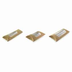 Etui carton ondulé avec fenêtre carré pour sandwich chaud Par 25 unités L: 14,5 cm x l: 15 cm x H: 5,5 cm x P: 15,35 g