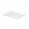 Assiette carrée blanche en pulpe "BioNChic" Par 100 unités L: 16 cm x l: 16 cm x P: 15 g