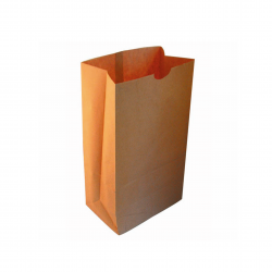 Sac SOS papier kraft brun recyclé Par 500 unités L: 18 cm x l: 11 cm x H: 35 cm x P: 16 g