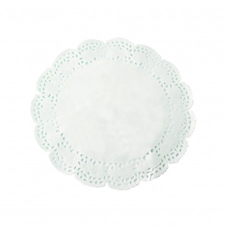 Dentelle papier blanc ronde Par 250 unités L: 23 cm x P: 3,2 g