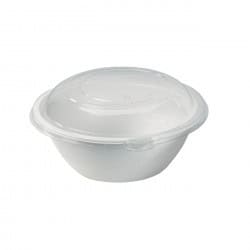 Bol pulpe géant rond blanc Par 50 unités L: 22 cm x l: 13 cm x H: 9,5 cm x P: 35 g