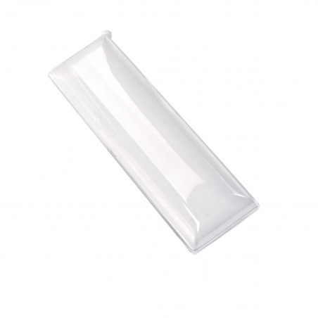 Assiette rectangulaire blanche en pulpe "BioNChic" Par 100 unités L: 27 cm x l: 9 cm x P: 13,9 g
